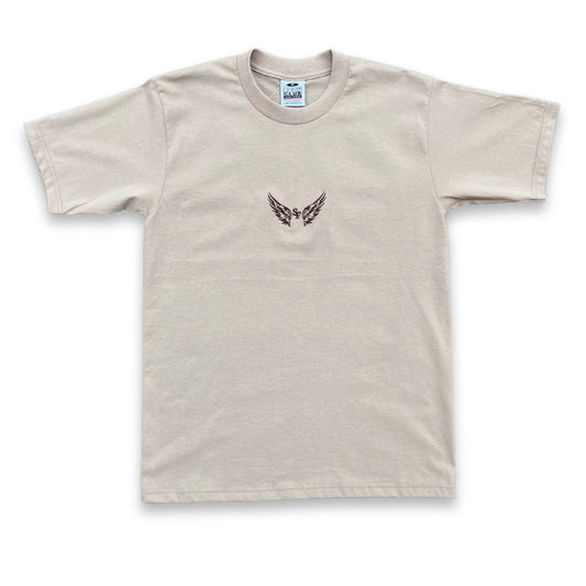 BEIGE SF LOGO - BASIC TEE