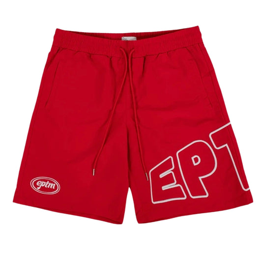EPTM LOGO SHORTS - RED