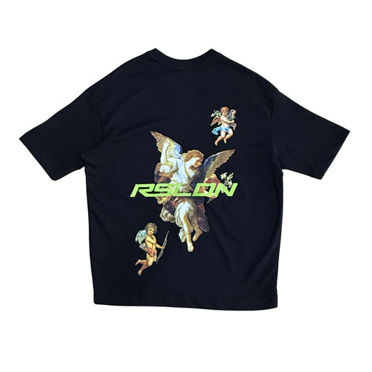 ROSE LNDN CHERUB V3 TEE - BLACK