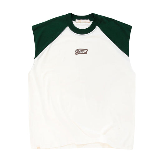 TRUE INTERLUDE SLEEVELESS TEE - PINE GREEN