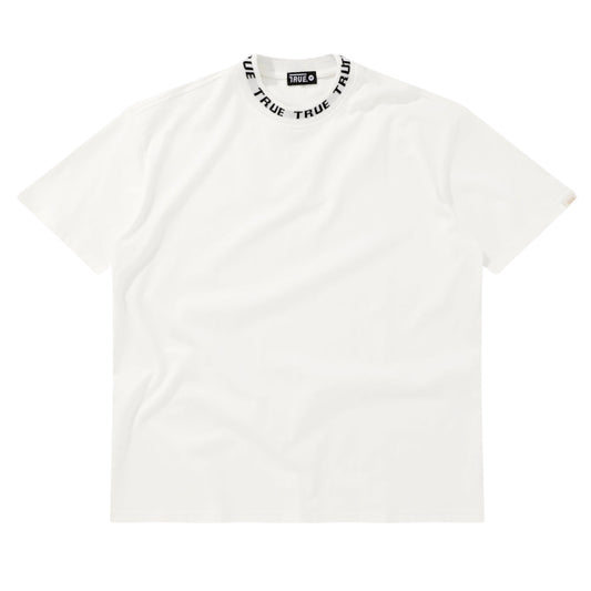 TRUE KNIT COLLAR TEE - IVORY