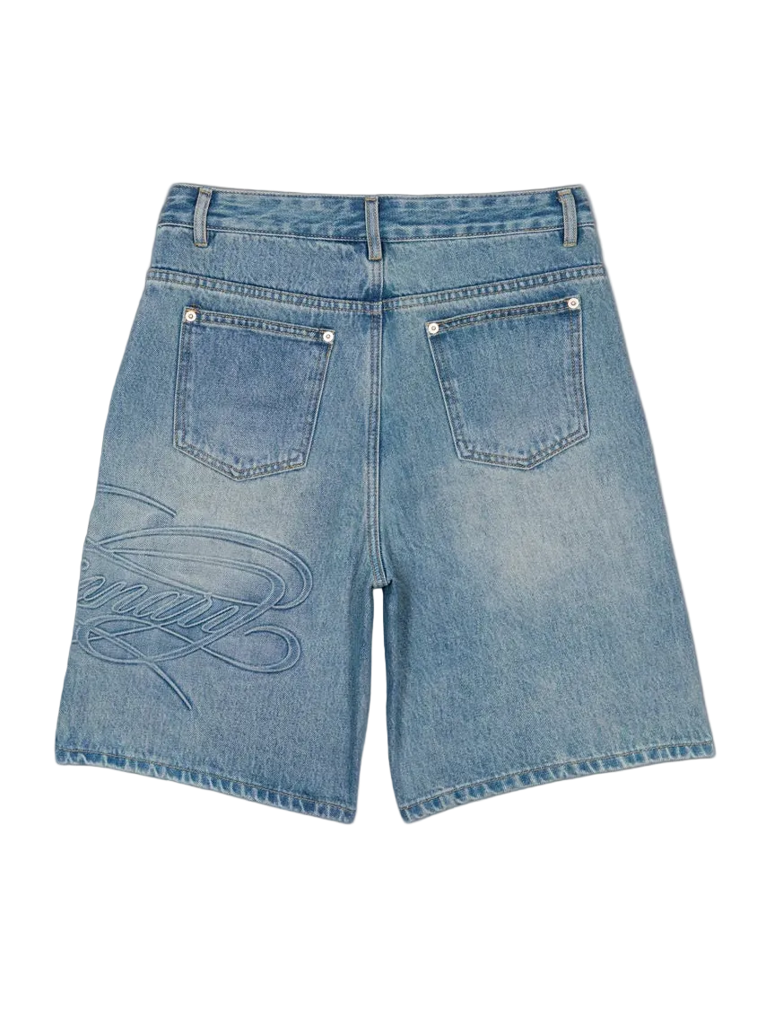 VISION EMBOSSED JORTS - BLUE