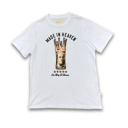 "MADE IN HEAVEN" OVERSIZED TEE WHITE
