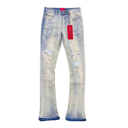 AJENDA MD WASH FLARE DENIM