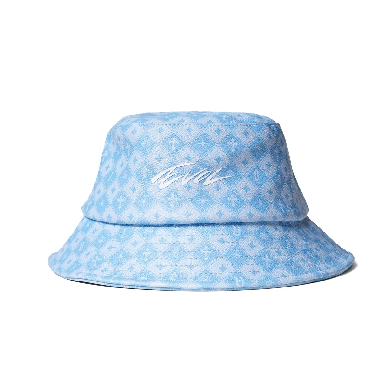 EVOL LEATHER BUCKET HAT - BLUE