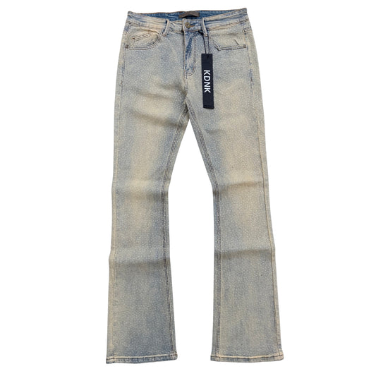 KDNK RHINESTONE JEANS - VINTAGE WASH