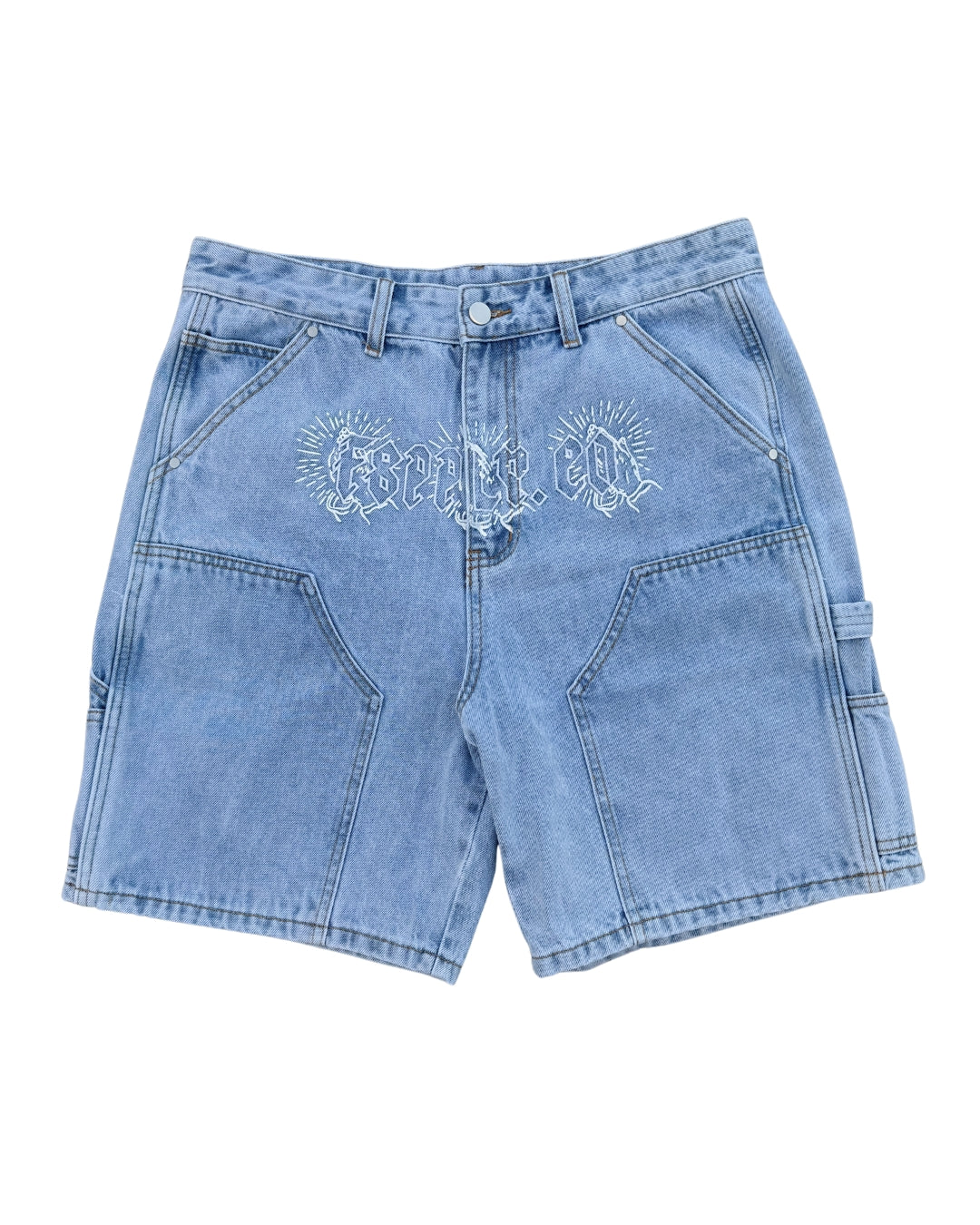 FANTASY SUPPLY JORTS - WASHED LIGHT BLUE