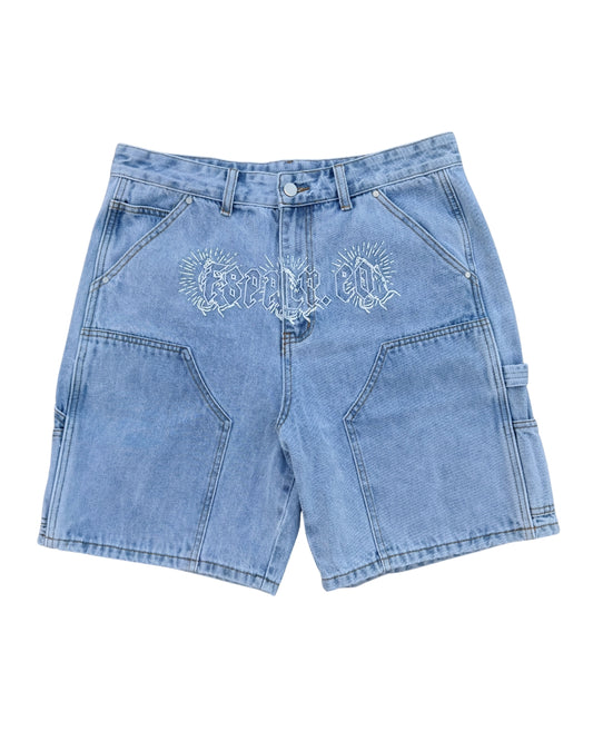 FANTASY SUPPLY JORTS - WASHED LIGHT BLUE