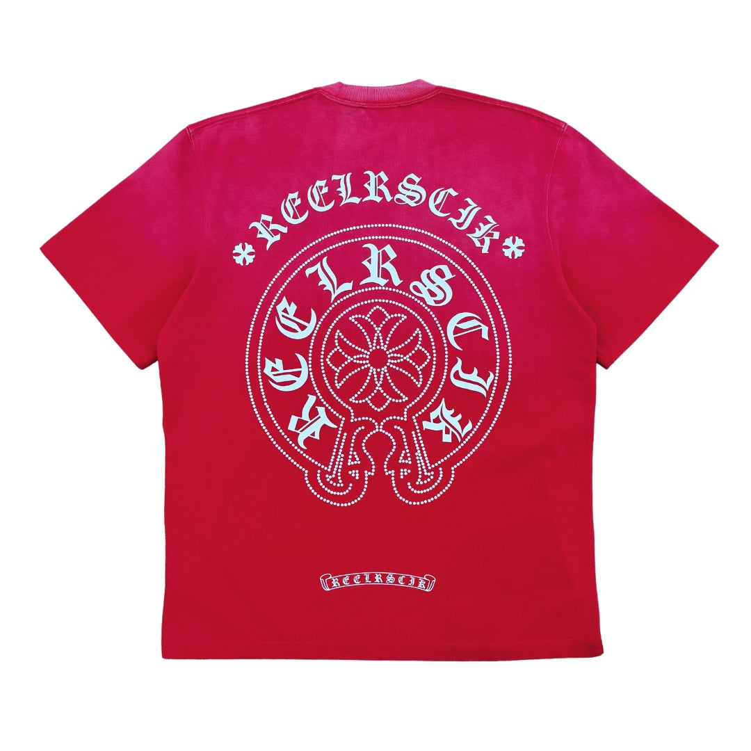 REELISTIK EMBLEM TEE - WASHED RED