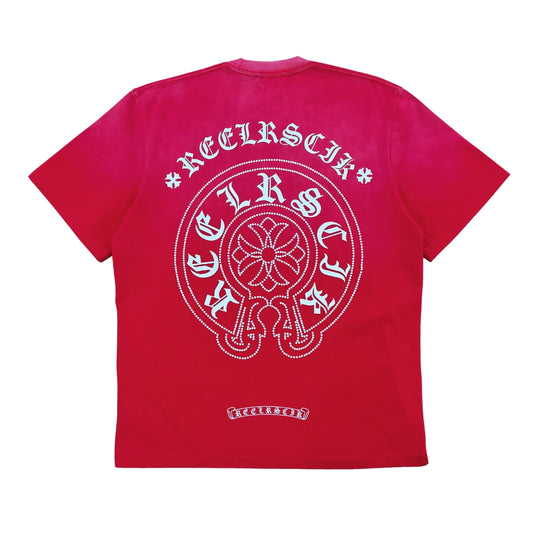 REELISTIK EMBLEM TEE - WASHED RED