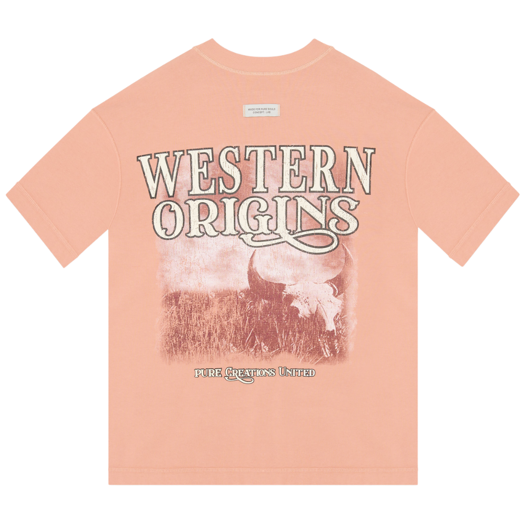 PURE BTW TEE - PEACH