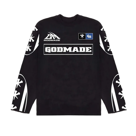 GODMADE LS MESH JERSEY - BLACK