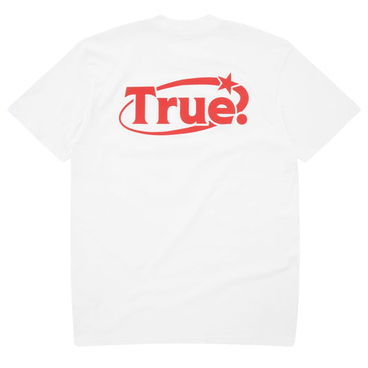 TRUE STAR TEE - WHITE / RED
